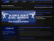 Tablet Screenshot of kamaainabailbonds.com